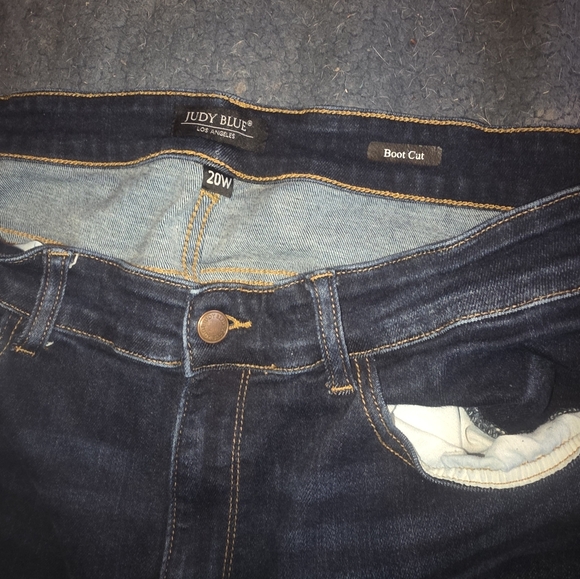 Judy Blue 20W Boot Cut  Jeans Dark Blue - Picture 6 of 9